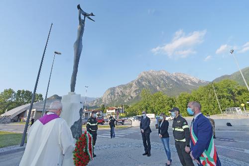 Immagini della commemorazione a Gemona a 44 anni dal terremoto del 1976